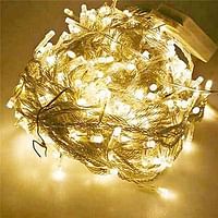 LED string lights of 100 warm white lights, 10 meters, 1 piece