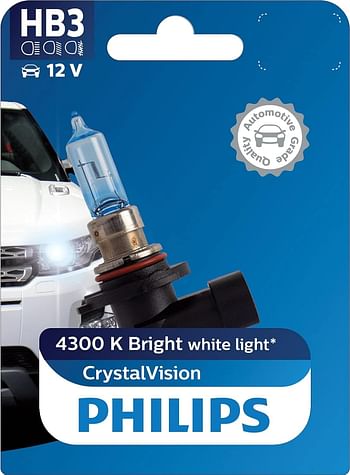 Philips HB3 9005CV Crystal Vision Headlight Bulb (12V, 65W)