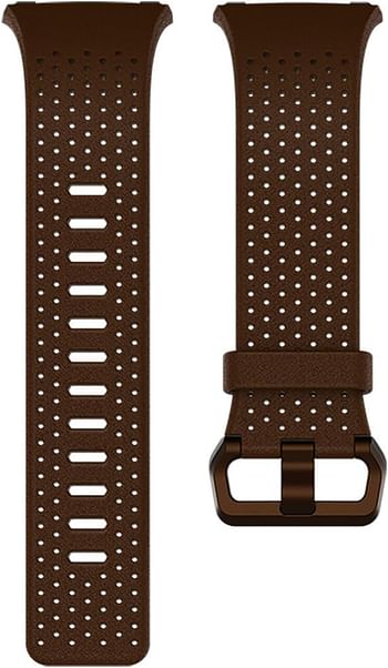 Fitbit Ionic, Accessory Band, Perforated Leather, Cognac, S