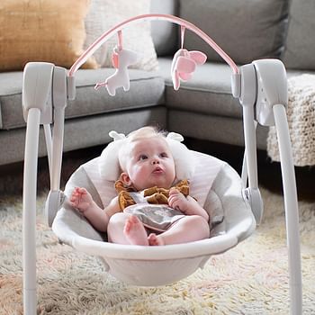 Ingenuity-25-Comfort 2 Go Portable Swing™ - Flora The Unicorn™