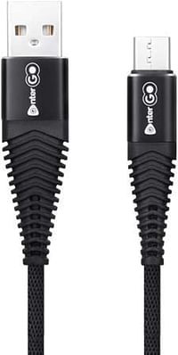 Enter Go - Slay Star M Super Strong braided Long Neck Charge & Sync Cable/Micro USB/ 2.1 Charge & Sync Black