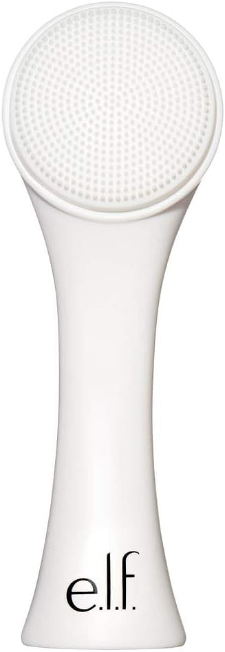 e.l.f. Cleansing Duo Face Brush, Deeply Cleans Pores, Exfoliates & Massages Skin, Gentle & Reusable