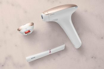 Philips Lumea Advanced Ipl Hair Removal Device With 2 Attachments For Body & Face + Complimentary Facial Hair Remover. Compact Touch-Up Trimmer 3 Pin, Bri92160.