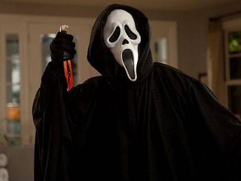 Goldedge Scream Mask Ghost Full Head Masks Scary for Halloween Black, M, MK-12B