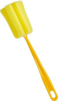 Goldedge Yellow Sponge With Hanle Inside bottle Cleaner