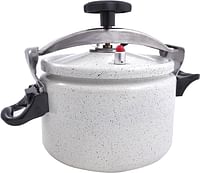 Bister Granite Aluminium Pressure Cooker For Fast Cooker -5 Liters -Pressure Pot -White & Silver