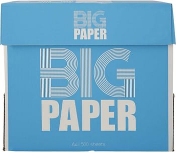 Big Paper A4 Size Printing Photocopy Paper 80Gsm Pack Of 5 Reams - 5X500Sheets