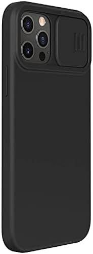 Nillkin CamShield Silky Silicone Series Cover Case Designed For Apple iPhone 12 Pro Max - Black