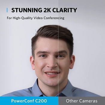 Anker PowerConf C200 2K Mac Webcam- Webcam for Laptop- Computer Camer- with AI-Noise Canceling Microphones- Stereo Mics- Adjustable Field of View- Low-Light Correction-Built-in Privacy Cover