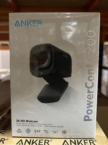 Anker PowerConf C200 2K Mac Webcam- Webcam for Laptop- Computer Camer- with AI-Noise Canceling Microphones- Stereo Mics- Adjustable Field of View- Low-Light Correction-Built-in Privacy Cover