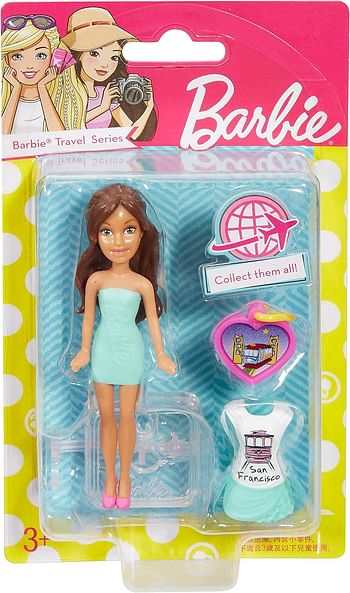 Barbie Fhf02 Travel Series, Sky Blue