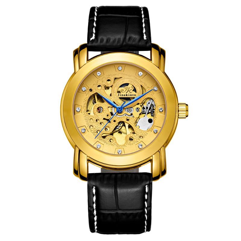 Jinskintn Automatic mechanical watch for men Gold