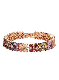 Women's bracelet studded with crystals Gold