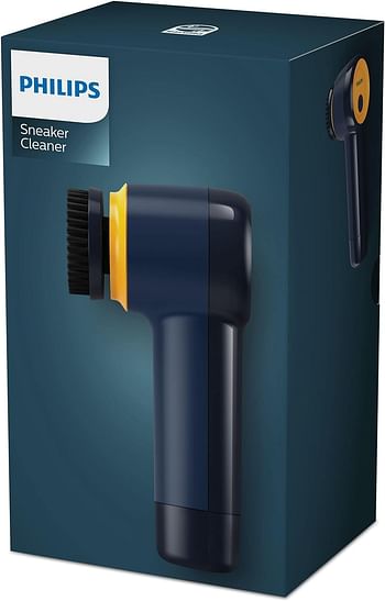 PHILIPS GCA1000/60 Cleaner for Sneakers from, 3x Brush heads, 4x AA Battery, Blue/Yellow