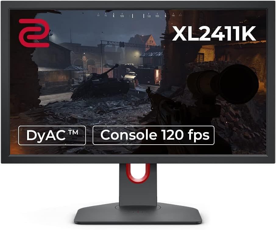 BenQ ZOWIE -XL2411K -24 inch -144Hz Esports Gaming Monitor -Dynamic Accuracy-Height Adjustable Stand-Dark Grey