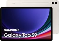 Samsung Galaxy Tab S9+ WiFi Android Tablet, 12GB RAM, 256GB Storage MicroSD Slot, S Pen Included, Beige