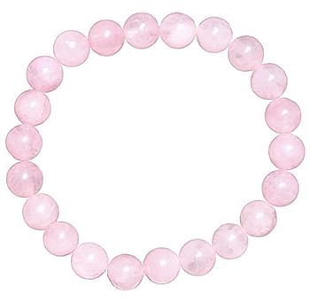 Natural Rose Quartz crystals bracelet 8 mm