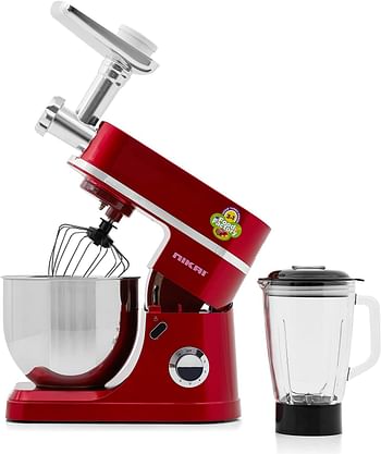 Nikai Kitchen Machine 3 In 1 NFP555LDN4 Stainless Steel Red