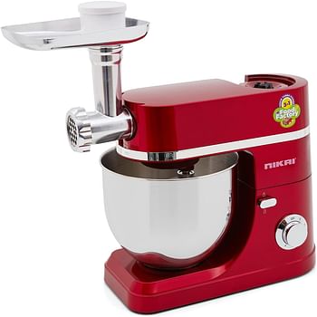 Nikai Kitchen Machine 3 In 1 NFP555LDN4 Stainless Steel Red