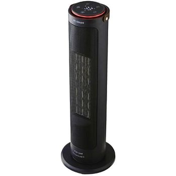 Platinum Electric Heater Vertical, 2000W, Rotating, Black - HT-5710