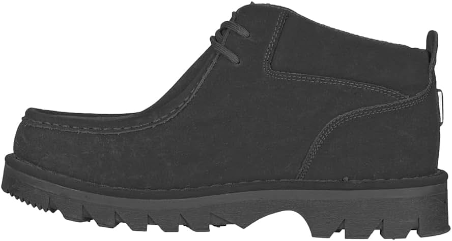 Lugz Mens Fringe Chukka Casual Boots Ankle Black