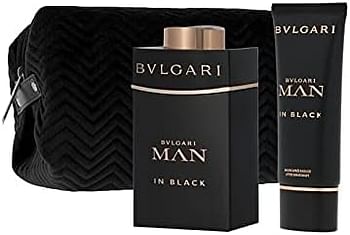 Bvlgari Man In Black Eau de Parfum 100 ml+100 ml Asb+ Pouch (Soft Box) Set