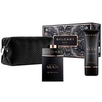 Bvlgari Man In Black Eau de Parfum 100 ml+100 ml Asb+ Pouch (Soft Box) Set