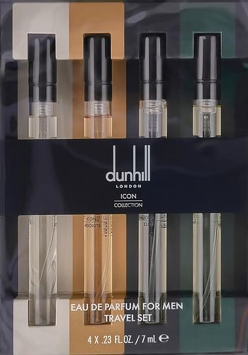 Dunhill Icon Eau De Parfum 7Ml+Icon Absolute Eau De Parfum 7Ml+Elite Eau De Parfum 7Ml+Racing Eau De Parfum 7Ml Travel Set