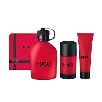 Hugo Boss Hugo Red Man Eau De Toilette 150 Ml + Deodorant Stick 75 Ml + Shower Gel 50 Ml -Gift Set