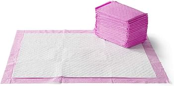 Babamama Disposable Changing Mats, 10 Counts - Pink, Baby Diaper Mat, Changing Pad, Nappy Pad