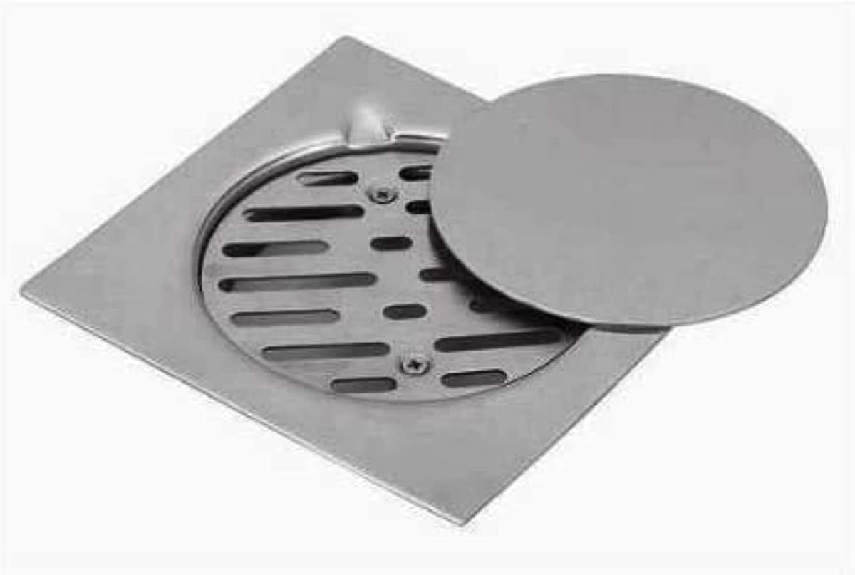 Aquaplast Made in Italy Stainless Steel Floor Drain with Screwed Grate ...