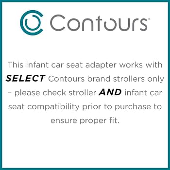 Contours ZY035-BLK3 - Element Adapter for Chicco Infant Car Seats - Black