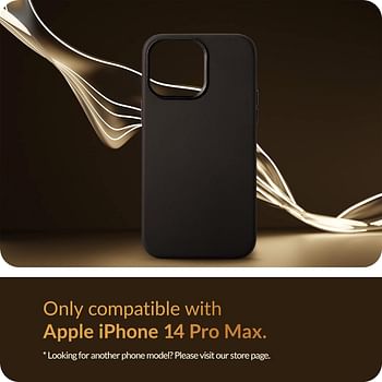 LONLI Classic - for iPhone 14 Pro Max - European Nappa Leather Case - Smoothen and Soften Over Time - Compatible with Magsafe - 6.7 Inch - Black