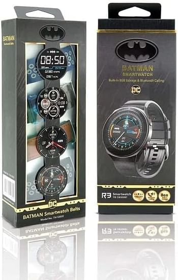 BATMAN Smartwatch with Built-in 8GB Storage Bluetooth Calling Waterproof IP67 1.3" Full-Touch (TM-SW800BT)