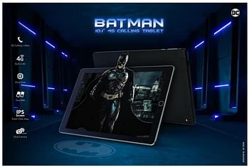 BATMAN 10.1” 1280 x 800 Pixel IPS Panel, 4G Calling, 32GB, 3GB RAM, Android 11 with Microsoft Office (TM-MID1065BT)