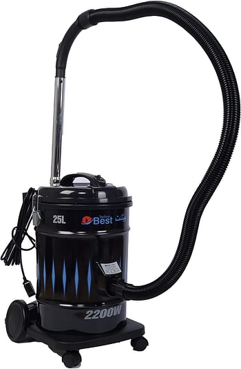 Techno Best 2200W Drum Vaccum Cleaner, 25 Liter Capacity-BVC-025