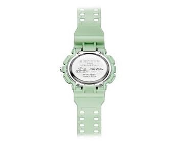 ساعة يد مطاطية رقمية وبعقارب طراز EL908 للرجال اخضر