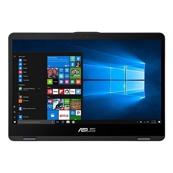 Asus laptop TP410UA (Intel Core i5 8250U (8th Gen) 8GB DDR4 RAM - 256GB SSD -  14.1 Inch  Full HD Display - Windows 10 Home English Keyboard - Black
