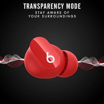 Beats Studio Buds True Wireless Noise Cancelling Earphones Active Noise Cancelling IPX4 rating, Sweat Resistant Earbuds Compatible with Apple & Android Class 1 Bluetooth, Built in Microphone Red