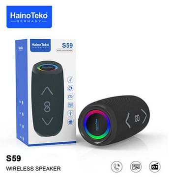 Haino Teko S59 Portable Wireless Bluetooth Speaker Black