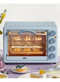 BEAR 20L Mini Electric Portable Toaster Oven With Built-In Light 3Layer Small Automatic Home Baking Independent Temperature Control Convection Countertop Oven(3Pin Au/Cn Plug)