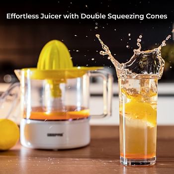 GEEPAS Juicer 1 L 25 W GCJ9900 Yellow/white