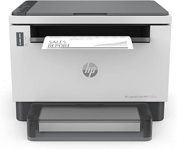 HP LaserJet Tank 1602w Printer, Wireless, Print, White - Pre-filled with toner to print up to 5000 pages - 2R3E8A