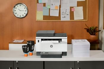 HP LaserJet Tank 1602w Printer, Wireless, Print, White - Pre-filled with toner to print up to 5000 pages - 2R3E8A