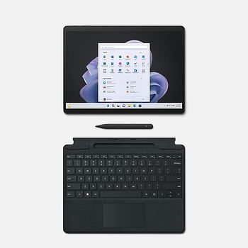 Microsoft Surface Pro 9 | 13” 2-in-1 Laptop/Tablet PC | Intel Core i7-1255U 12th Generation | 16GB RAM | 256GB SSD | Windows 11 Home | Black | QIL-00025 UAE Release | Device Only