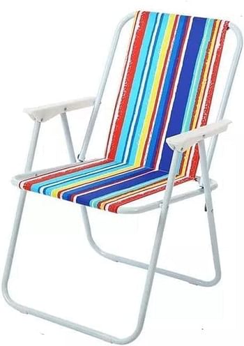 ECVV Camping Foldable Beach Chair Portable Best For Outdoor camping, Beach, Barbeque | Comfortable | Easily Fits In Car | Your perfect Picnic Partner