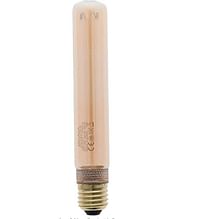 Led bulb 2 watts amber color dimmable vintage edison light bulb long tubular vintage led light,e27 medium base,amber glass,warm white 1800k