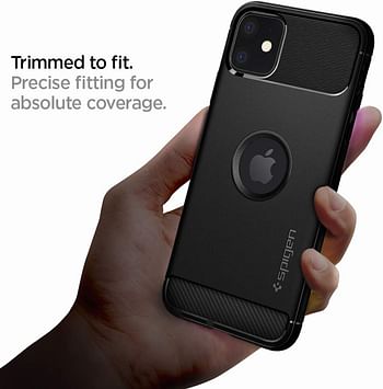 Spigen Rugged Armor designed for iPhone 11 case cover - Matte Black