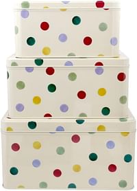 Emma Bridgewater Polka Dot Original Square Cake Tins Set of 3