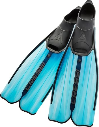 Cressi Adult Snorkeling Full Foot Pocket Fins - Good Thrust, Light Fin - Rondinella: Designed and Made in Italy/Yellow/33-34